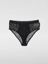 Marine Serre High Elastic Brief Mesh Flock Glitter In 黑色