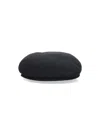 Marine Serre Embroidered-moon Beret In Black  