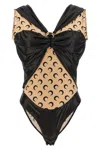 Marine Serre Draped Viscose Bodysuit