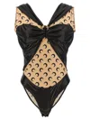 Marine Serre Draped Viscose Bodysuit