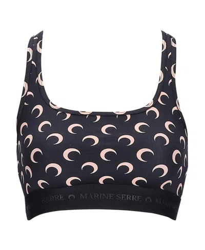 Marine Serre Logo Bra In Multi