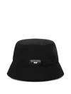Marine Serre Satin Bucket Hat In Black