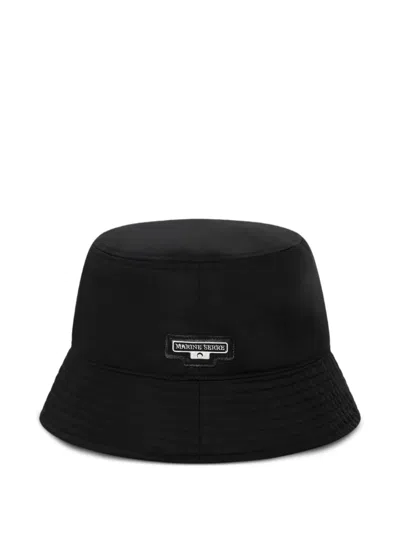 Marine Serre Logo Bucket Hat In Black
