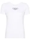 Marine Serre Ssense Exclusive White Embroidered Logo T-shirt In White