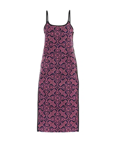 Marine Serre Logo Dress In Multicolor