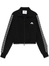 Marine Serre Logo-embroidered Jacket In 黑色