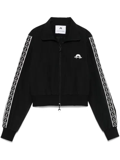 MARINE SERRE LOGO-EMBROIDERED JACKET