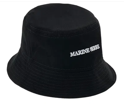 Marine Serre Logo Fisherman's Hat In Black