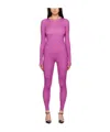 Marine Serre Purple All Over Moon Jumpsuit In Pink