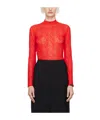 Marine Serre Red Moon Diamond Long Sleeve T-shirt In Black