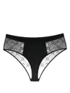 Marine Serre Logo Waistband Mesh Brief