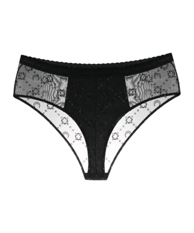 MARINE SERRE LOGO MESH TRIANGLE UNDERWEAR