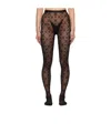 Marine Serre Monogram Tights In Black