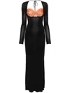 Marine Serre Long Dress Adhering In Multicolor
