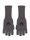 Marine Serre Lunghi Gloves In Grey