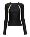 Marine Serre Sweaters In Black
