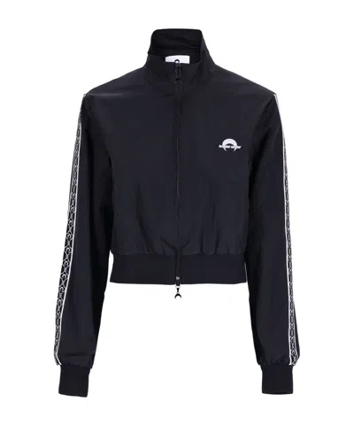 Marine Serre Long-sleeved Casual Jacket In Black