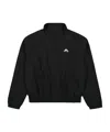 Marine Serre Moon Nylon Track Jacket In Black