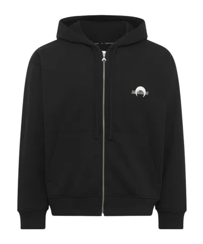 Marine Serre Long-sleeved Hooded Sweatshirt