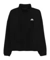 Marine Serre Moon Nylon Track Jacket In Black