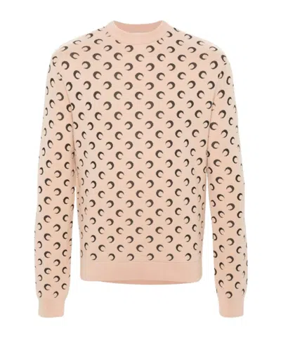 MARINE SERRE MARINE SERRE MOON INTARSIA KNIT SWEATER
