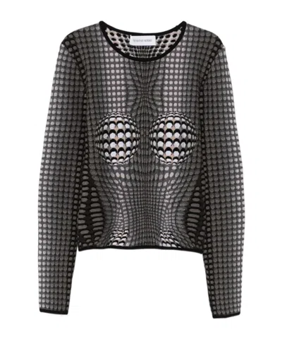 MARINE SERRE LONG-SLEEVED T-SHIRT
