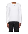 Marine Serre Basic Moon Cotton T-shirt In White