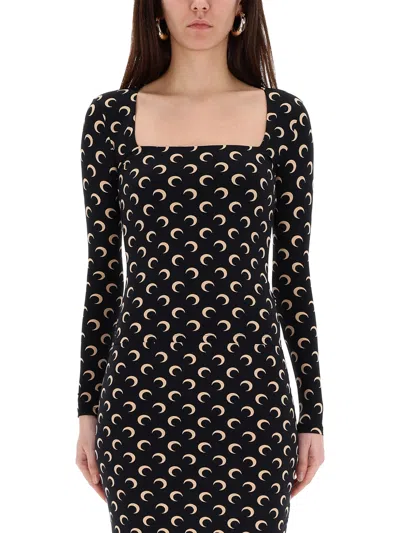 MARINE SERRE LONG-SLEEVED TOP