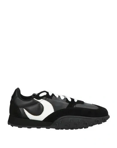 Marine Serre Man Sneakers Black Size 9 Leather