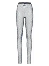 Marine Serre Crescent-moon-print Mesh Tights