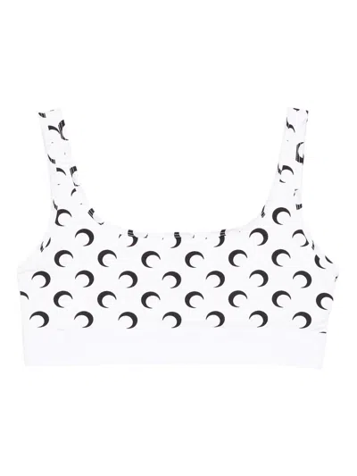 Marine Serre Moon Sport Bra In White