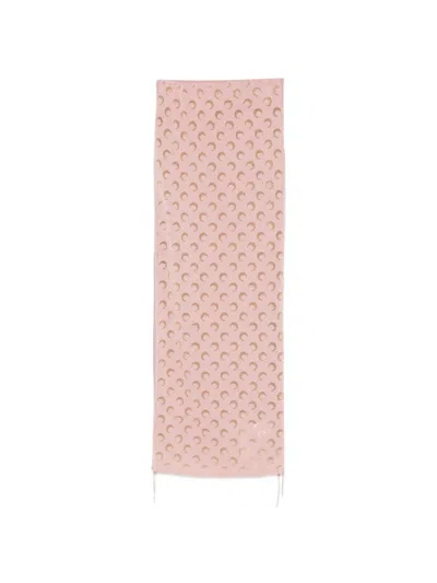 Marine Serre Moon-print Skirt In Pink