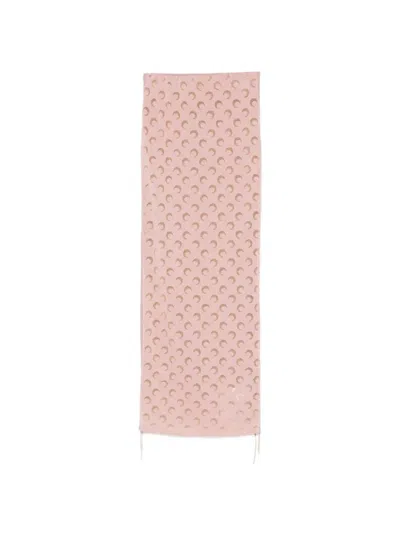 Marine Serre Moon-print Skirt In Pink