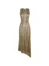 Marine Serre Python-print Asymmetrical Dress In Multi