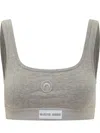Marine Serre Sports Bra With Logo In Gray