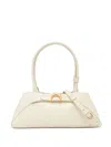 Marine Serre Medium Aurora Crocodile-embossed Tote Bag In White