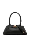 Marine Serre Medium Aurora Smooth-leather Tote Bag In Black
