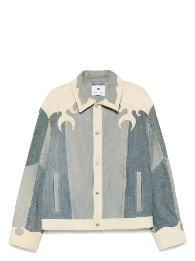 MARINE SERRE MEN'S MARINE SERRE DENIM JACKET