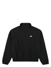 Marine Serre Moon Nylon Track Jacket In Black