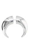 Marine Serre Silver Single Moon Stud Earring In Silver