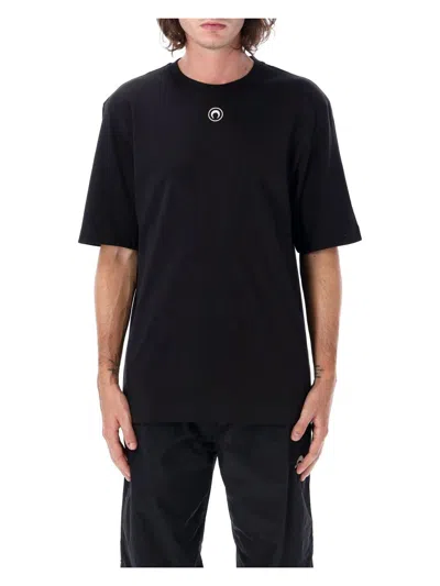 MARINE SERRE MEN'S ORGANIC COTTON PLAIN T-SHIRT