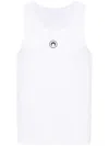 Marine Serre Crescent Moon-embroidered Tank Top