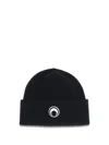 Marine Serre Wool Beanie With Classic Knit Texture In Multi