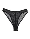 Marine Serre Flocked Mesh Brief Glitter In Black