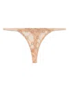 Marine Serre Mesh Flock Thong In Neutrals