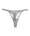 Marine Serre Sheer Mesh Thong Embroidered Waistband In Gray