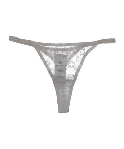MARINE SERRE MESH FLOCKED THONG