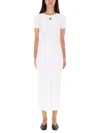 Marine Serre Midi Dress Moon In White