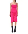 Marine Serre Regenerated Jersey Dress In Pink