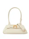 Marine Serre Mini Aurora Crocodile-embossed Tote Bag In Neutral